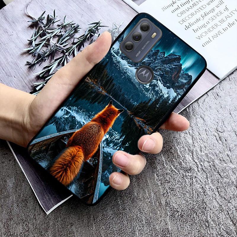 Phone Case For Moto G85 G55 G05 G14 G75 G31 G50 G10 G20 G30 G60 G13 G32 G84 G54 G53 G72 G24 Power Cute Fox