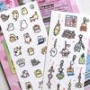 Korean Cute Graffiti Rabbit Stickers - Hand-Drawn Cartoon for DIY Journals