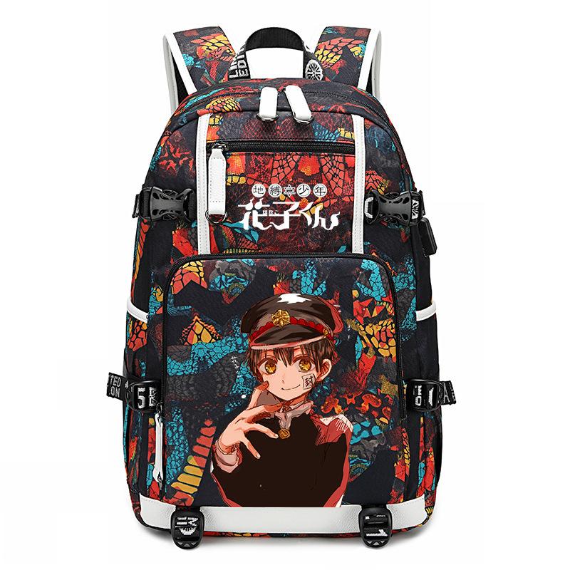 Ground Bound Less Hua Zijun Animation Backpack Male Campus Junior High School Student School Bag Universal For Elementary School Students