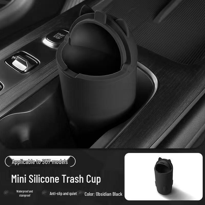

Silicone Trash Can for Xiaomi SU7 Car Cup Holder