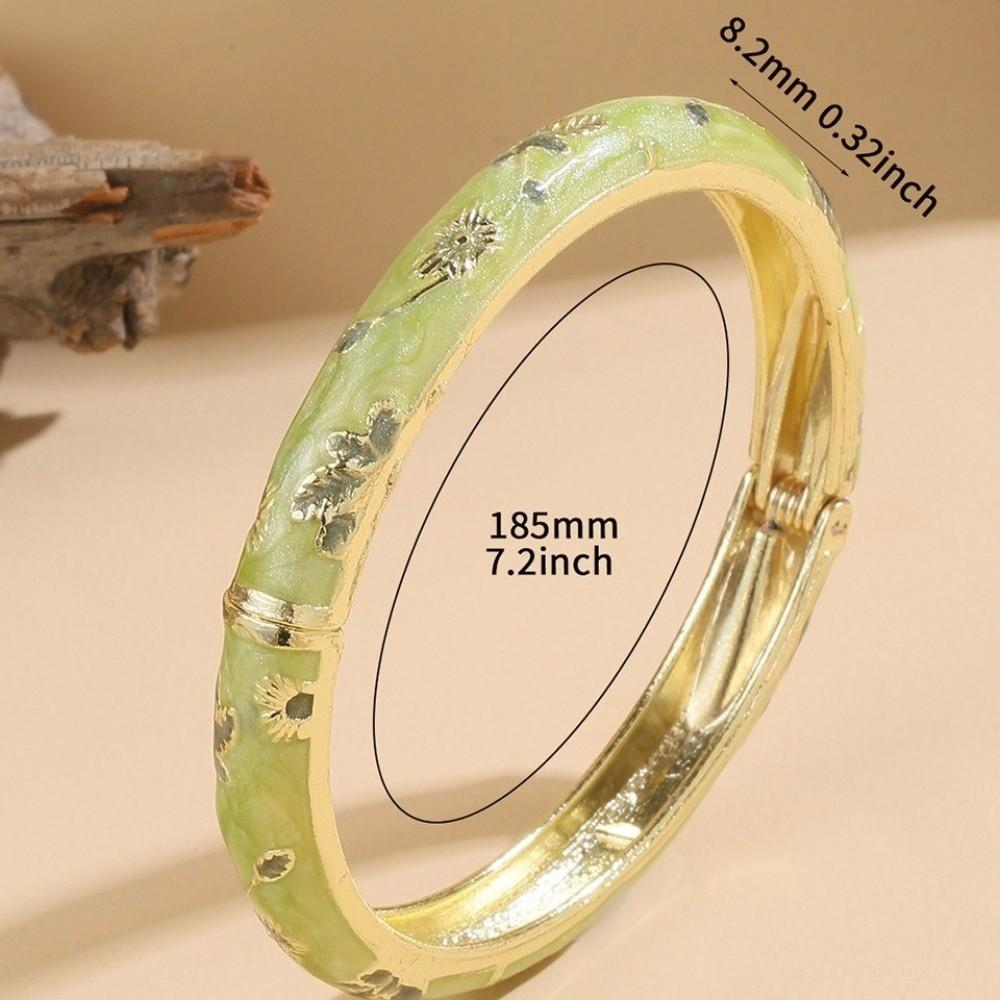 Small Flower Enamel Cloisonne Bracelet Vintage Design Ethnic Bracelet Women Gifts