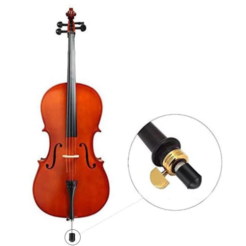 VGEBY Double Bass Endpin Rubber Caps (Set of 2) - Durable, Abrasion-Resistant, Non-Slip Rubber Endpin Protectors for Cello and Contrabass - Instrument