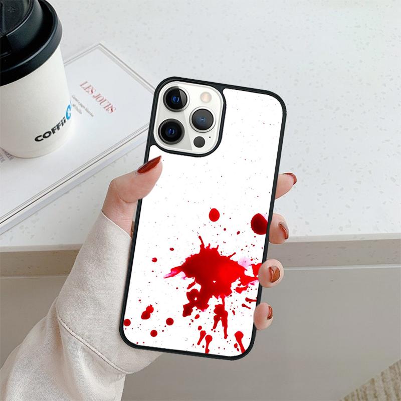 

HALLOWEEN BLOODY SPLATTER Phone Case For iPhone 17 Air 16 pro max 15 14 plus 12 13 Shell Cover coque iPhone 14