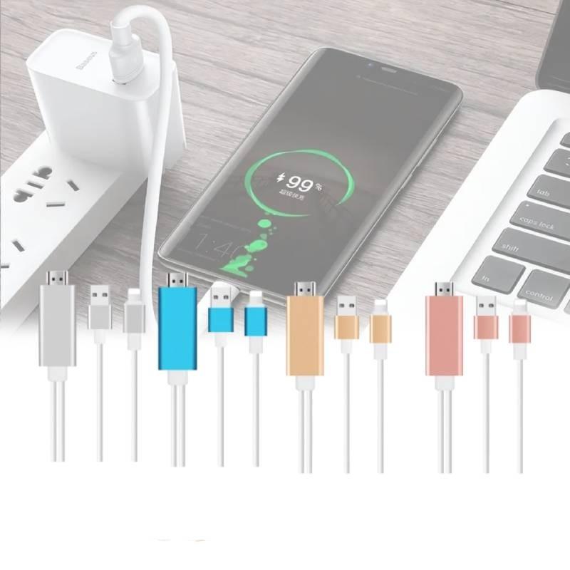 Lightning Adapter Hdmi Cable Mobile Phone 18m Copper Conductor Line Data