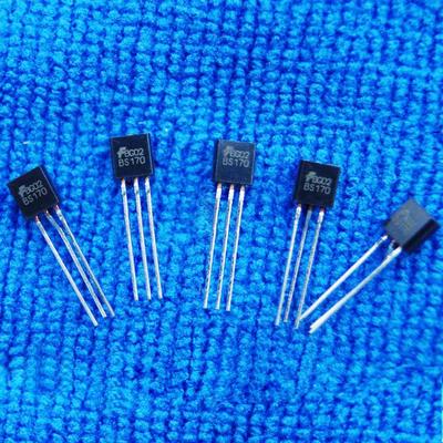 10PCS BS170 TO-92 N-CHANNEL 60V 500mA (D-S) MOSFET Transistor BS170G TO92 FSC ON N-CH