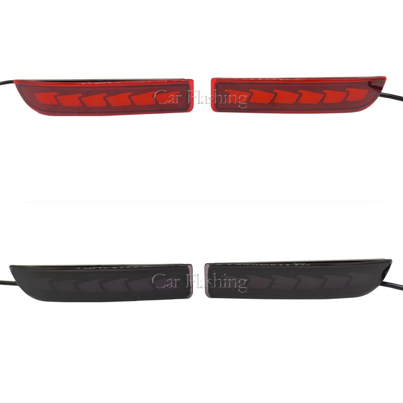 Car LED Rear Bumper Reflector Lights For Toyota RAV4 2006-2012 For PREVIA Alphard 2010-2012 Brake turn signal lamp