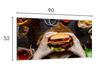 Szklana płyta ochronna na kuchenkę 90x52 Hamburger