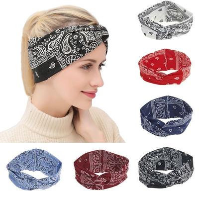 Twist Fashion Accessoires de Cheveux Imprimé Fleur de Cajou pour Femmes Bandeau Turban Bandeau Bandanas pour Filles