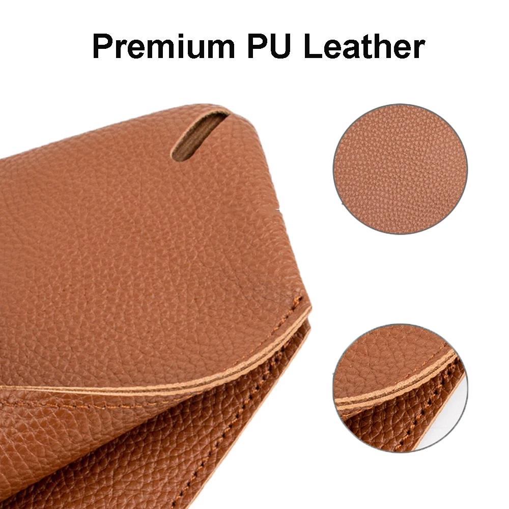 1pc 13cmX13cm Decorative Square Tissue Box PU Leather Tissue Holder Facial Paper Organizer for Bathroom Modern Tissue Box Holder