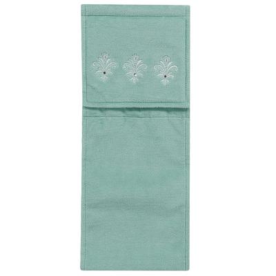 Senko DECORMUSEE Emblem Paper Holder Cover, Green with Rhinestones, 64567, Approx. 15cm Wide