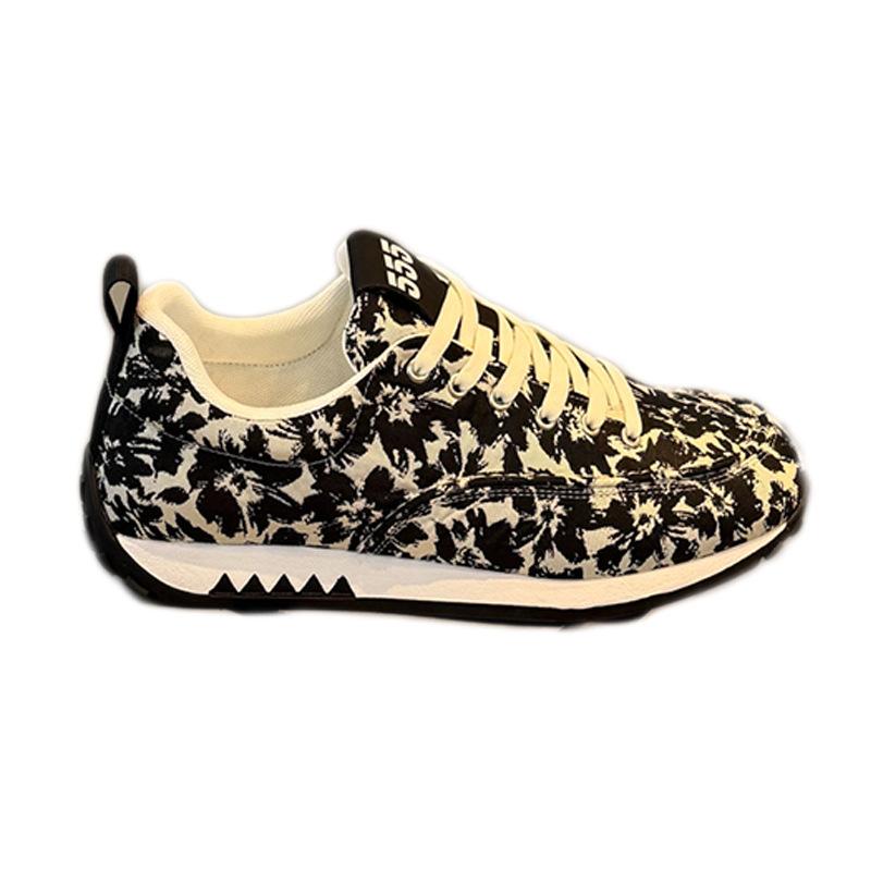 Trendy shoes printed casual high-end new lace-up shoes