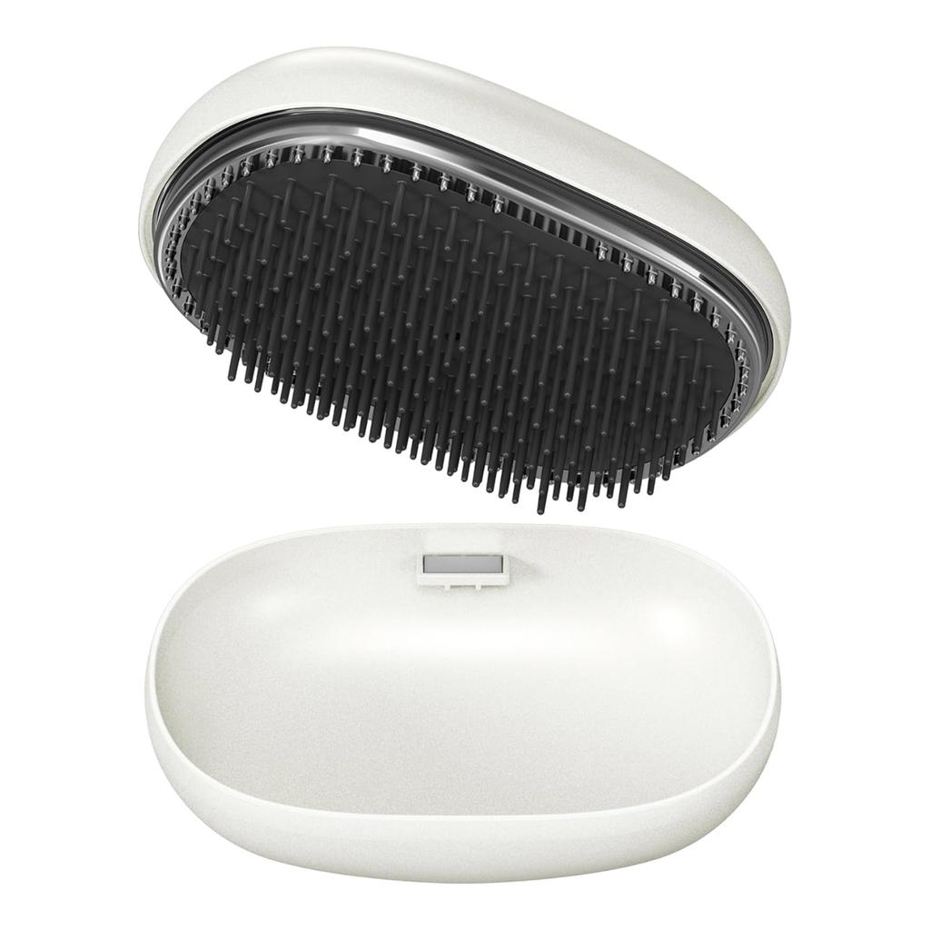 Mods Hair STYLISH BASE UP BRUSH and Comb Hairbrush for Static Hair and Scalp Care MHB-7040 White, Mini, Compact, Lightweight, Portable, Portable,