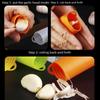 Silicone & Stainless Steel Garlic Peeler and Press Tool 