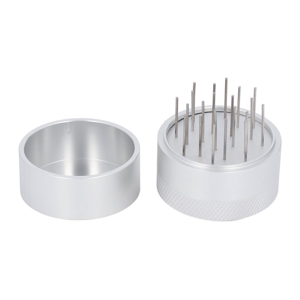 Coffee Needle Distributor with Base Effective Dispersion Rust Resistant Stainless Steel Hand Coffee Stirrer Silver