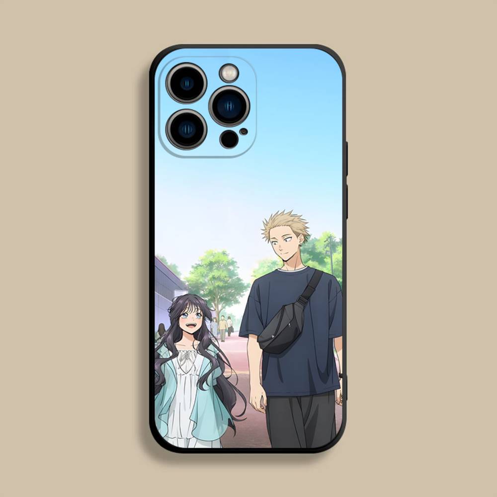 

W-Waguri Kaoruko Anime Phone Case For iPhone 17,16,15,14,13,12,Pro,Max,Plus,E,SE4,Air,Mini Black Soft Cover iPhone17Pro