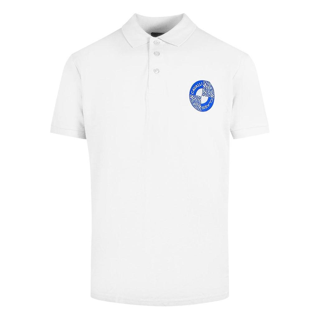 Cavalli Class Men's Circle Logo Polo Shirt