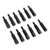 12PCS Mini Valve Cover Hex Bolt Stud Nut Set Black Replacement for Ford SB 260 289 302 351W Engine