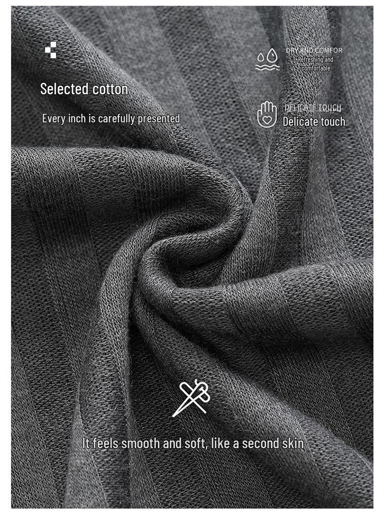 Men's Cotton Pajama Pants: Comfortable, Thin, Korean-Style, Loose-Fit for Spring, Autumn, and Winter.