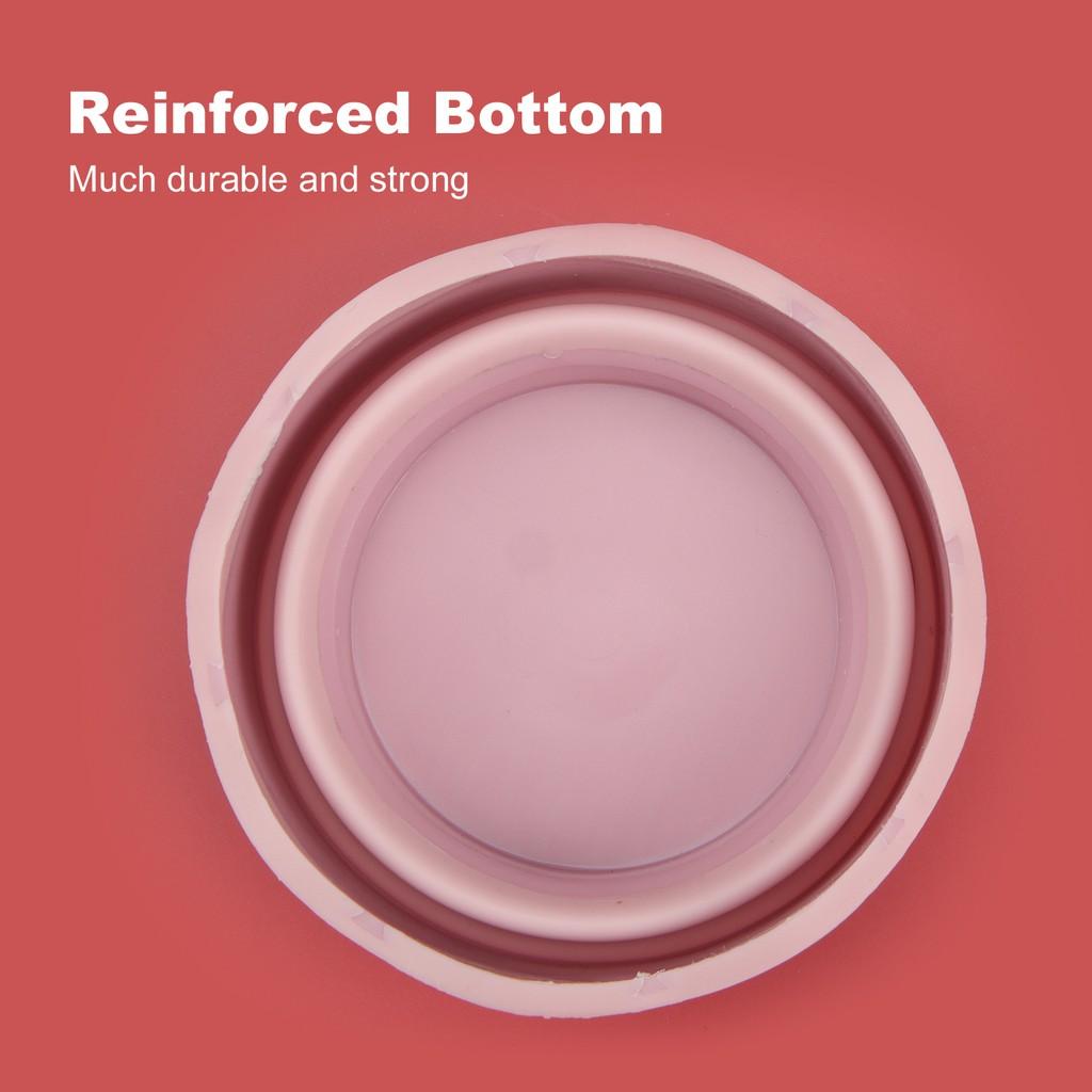 Seamiart Silicone Folding Mini Bucket for Washing Painting Brush Watercolor Drawing Tools Paint Pallette