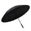 Ombrello Automatico Rinforzato Antitempesta Extra Large, 24 Stecche, Manico Lungo Dritto per Uomo, Ombrello Grande con Manico Dritto Doppio Spessore