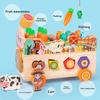 Farm Themed Animal Wooden Brain Teaser Puzzle For Preschool Games Educational