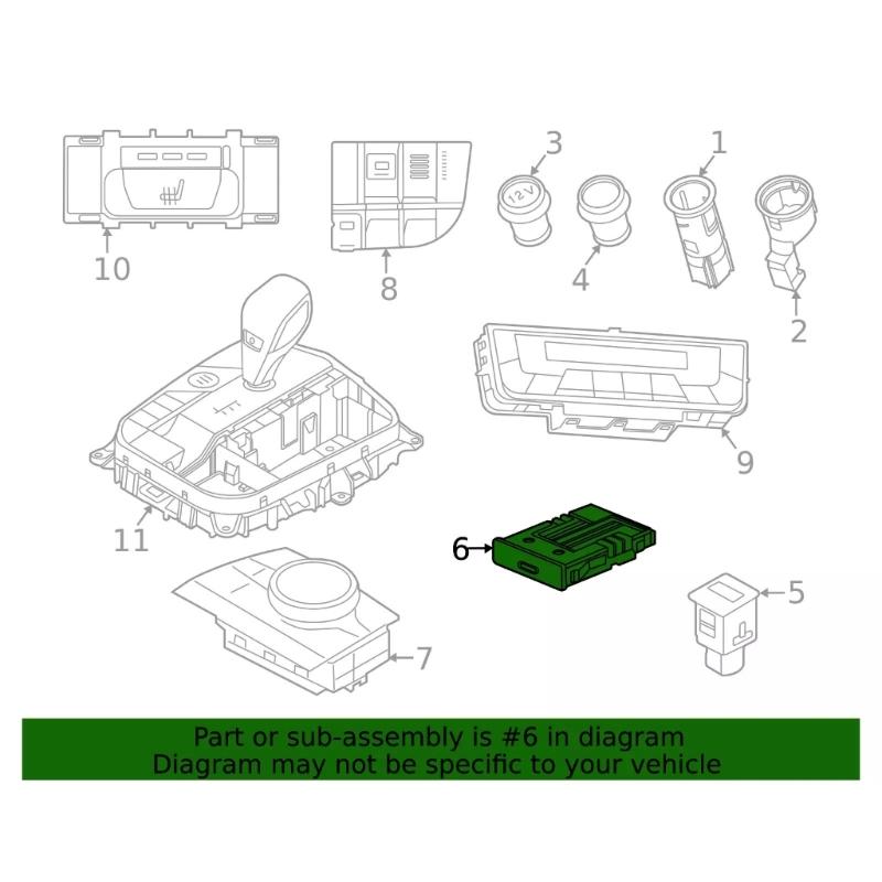 Vehicle USB Interface for F39 F48 F54 F60 G05 G06 G07 G12 318d 320d 725d 730d 730i 725Ld 730Ld 840dX M850iX Easy Install