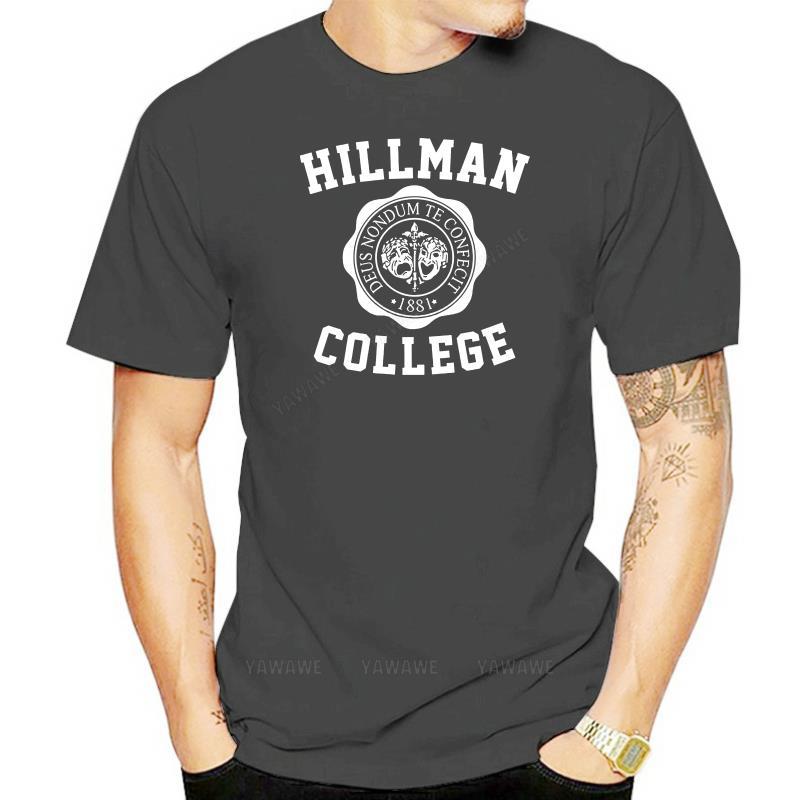 New Design Male Novelty Men Hip Hop Tee Tops tshirt Hillman College Cosby Show Men Casual Short Sleeve Tshirt Unisex Tshirts S