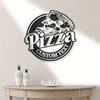 Pizza Metal Wall Art Outdoor Decor Italian Restaurant Tin Sign Custom