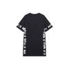 Li Ning Badfive Letter Print Casual Short Sleeve Dress Women Dresses Black ASKS128-4