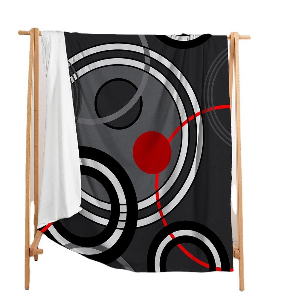 Blanket Flannel Blanket 3D Solid Graphics Geometric 3D Digital Printing Blanket Blanket