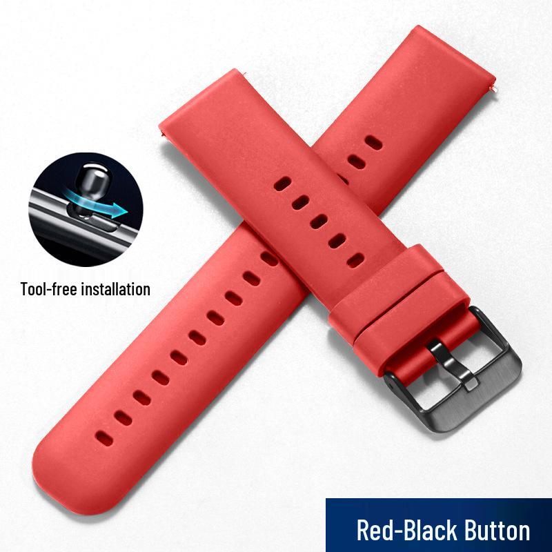 Curea de ceas sport din silicon cu eliberare rapidă - Impermeabilă, Universală, Compatibilă cu toate seriile de smartwatch pentru bărbați și femei