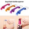 100Pcs 8 Color Metal Bottle Opener, Split Key Ring Chain Keychain Bulk Aluminum Pocket Claw Bar Soda Beer Bottle Opener