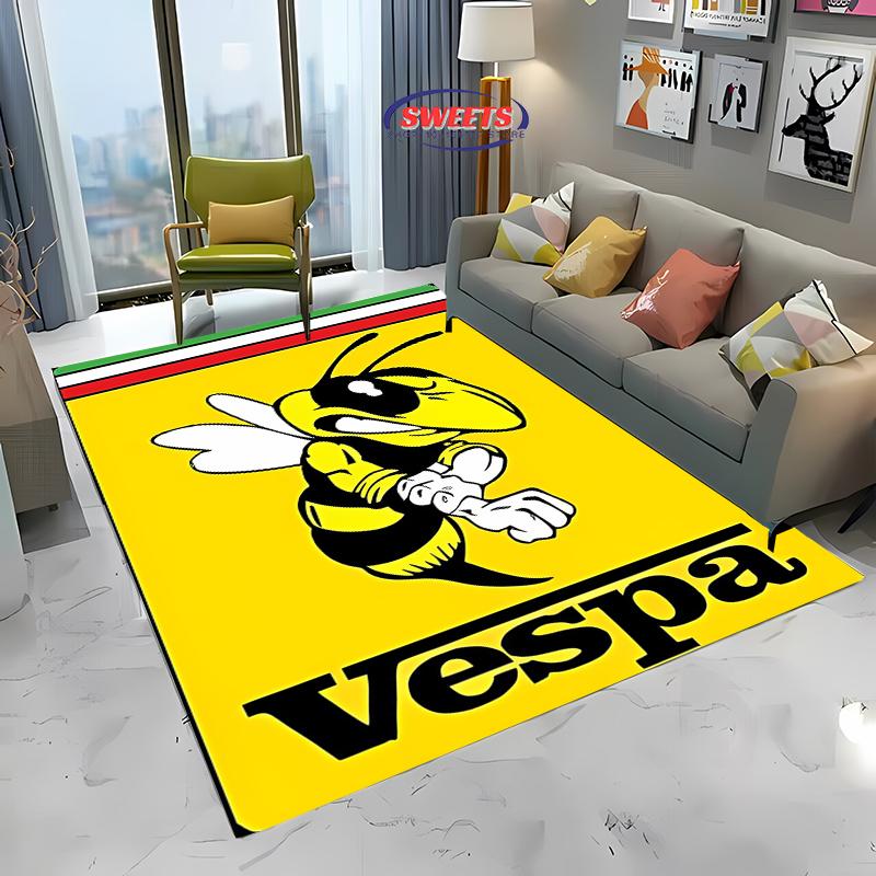 

V-Vespa M0t0 3D Printing Carpet for Living Room Bedroom Hallway Long Strip Anti-slip Soft Area Rug, Sofa Doormat Home Decor Mat 40x60cm (16x24in)