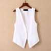 Plus Size V-Neck Sleeveless Vest Cardigan - Spring/Summer/Autumn