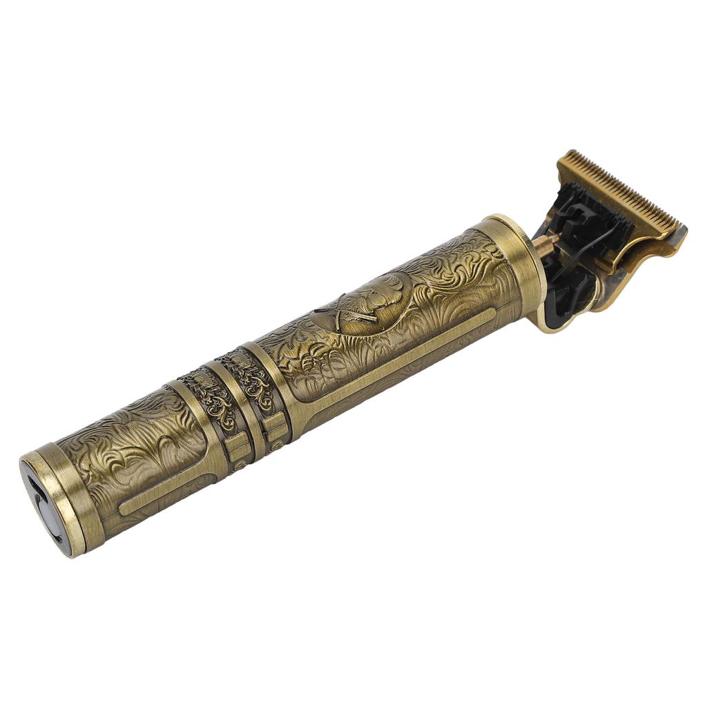 Hair Clipper Vintage Golden Engraved Professional Electric Hair Trimmer for Barber Salon