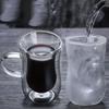 Double Wall Heat-Resistant Glass Cups - Insulated European Style Transparent Mug for Tea Coffee Juice Milk, Cold & Hot Beverages