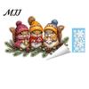 Festive Shop Window Display Christmas Static Clings, PVC Glass Stickers, Xmas Winter Snowflake Decals Seasonal Ornaments for Home Store Holiday