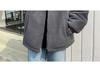Men's Lambswool Hooded Coat, Autumn/Winter Embroidered Thick Cotton Jacket, Trendy Couple Style.