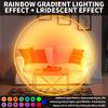 Luz Nocturna LED con Sensor de Movimiento Cambio de Color RGB Recargable por USB Inalámbrica Lámpara de Pared para Dormitorio Escaleras Pasillo Jardín Lámpara de Escalón Magnética