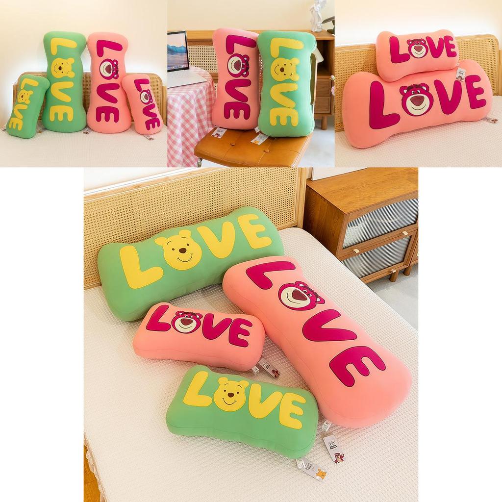 New Disney Plush Strawberry Bear Long Pillow For Cozy Bedrooms And Living Rooms 75cm