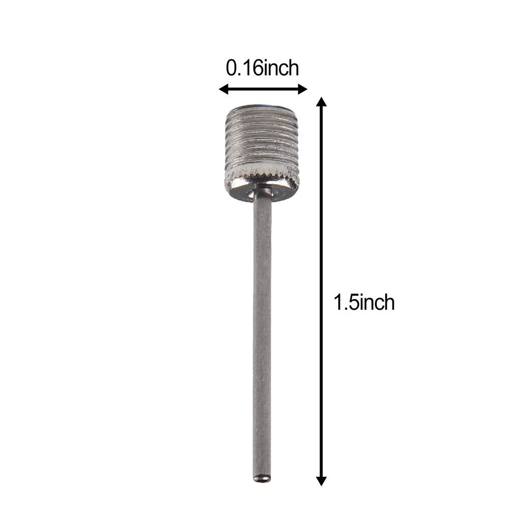 100 PCS Sport Ball Inflating Pump Needle Pump Adapter Basketball Valve Pump Stainless Steel Pump Pin Bicycle Spare Parts