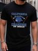 Top Pick Mens California Los Angeles Baseball Graphic TShirt