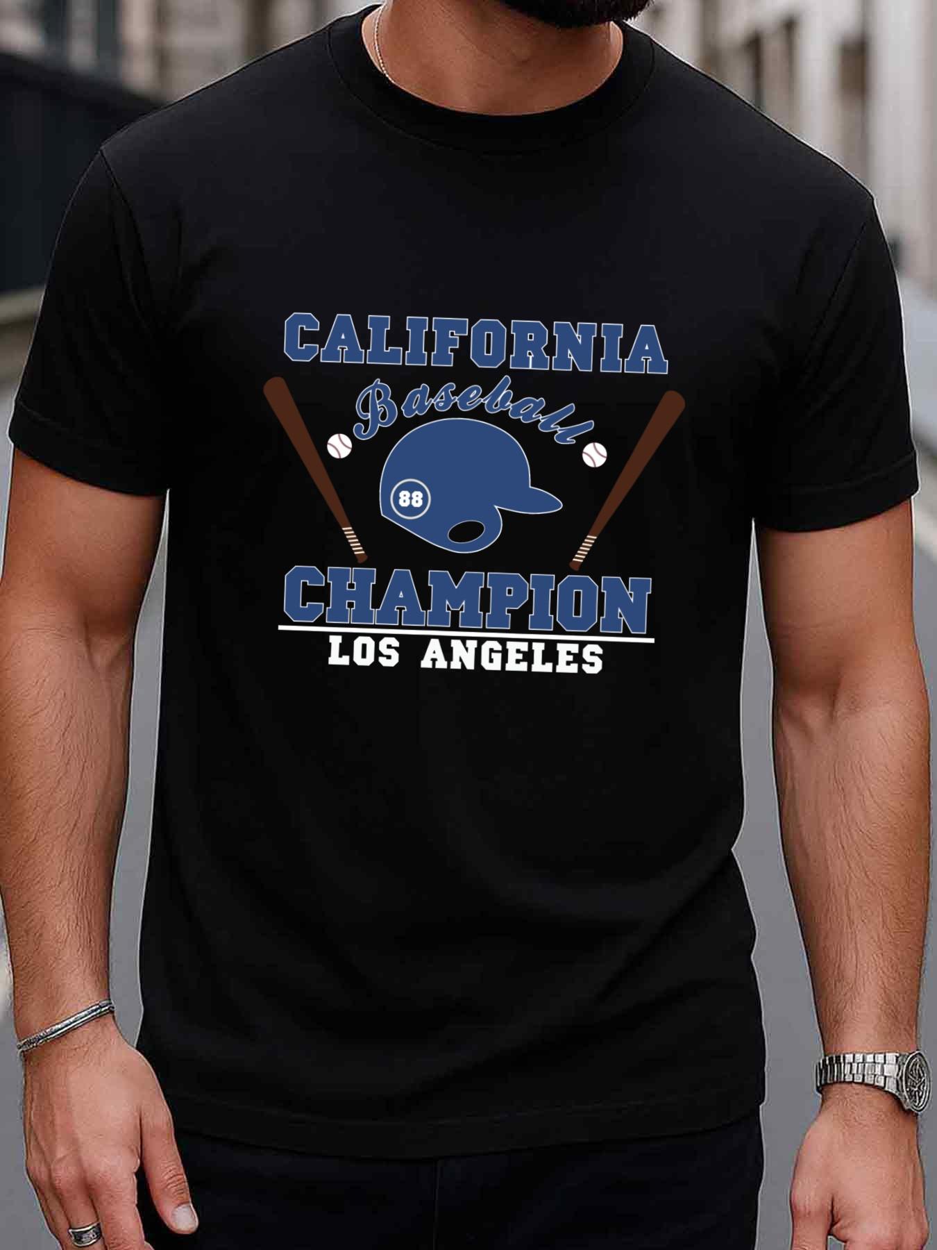 

Top Pick Mens California Los Angeles Baseball Graphic TShirt 4XL