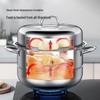 Kombach Europäischer Stil 28cm Edelstahl Doppel-Dampfgarer Topf Set