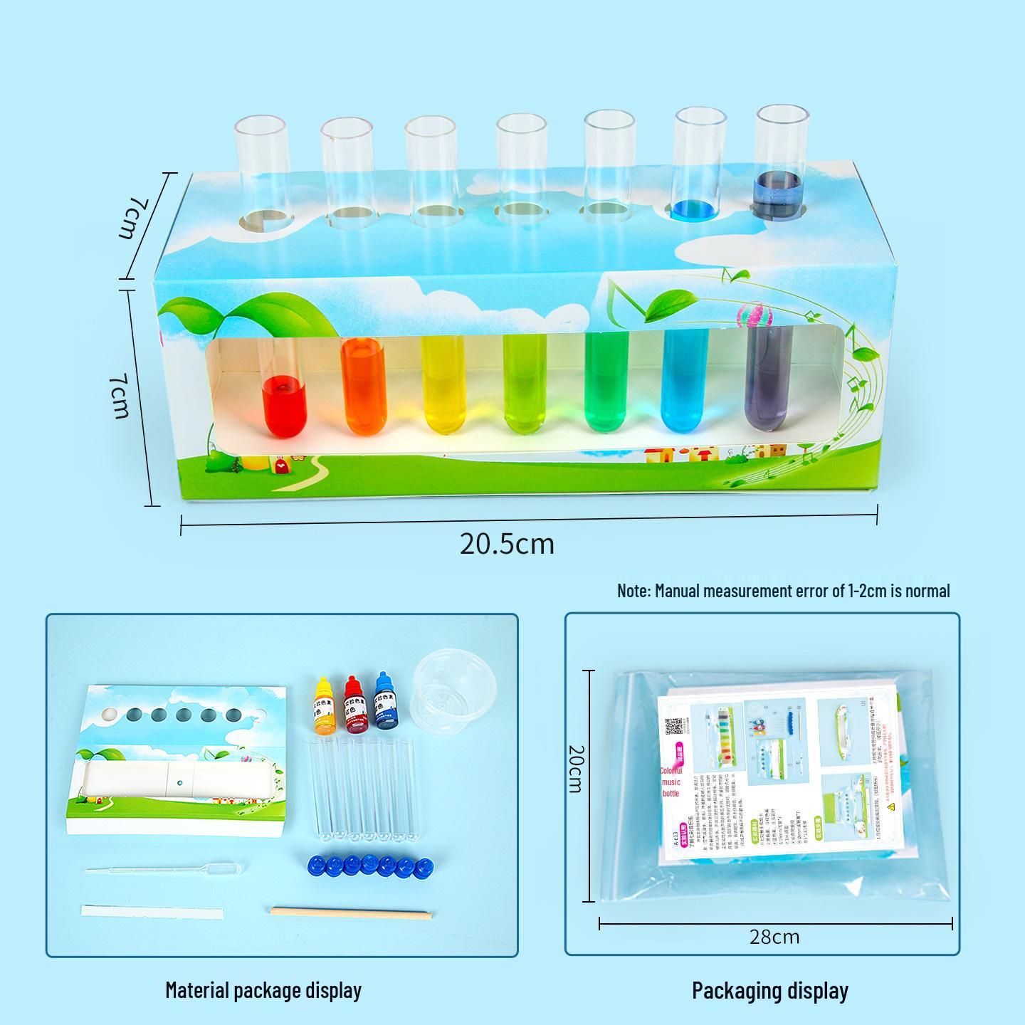 

Colorful DIY Music Bottle Instrument Set for Students and Children - Handmade Creative Teaching Aid for Science Experiments 500 Sets Starting Price