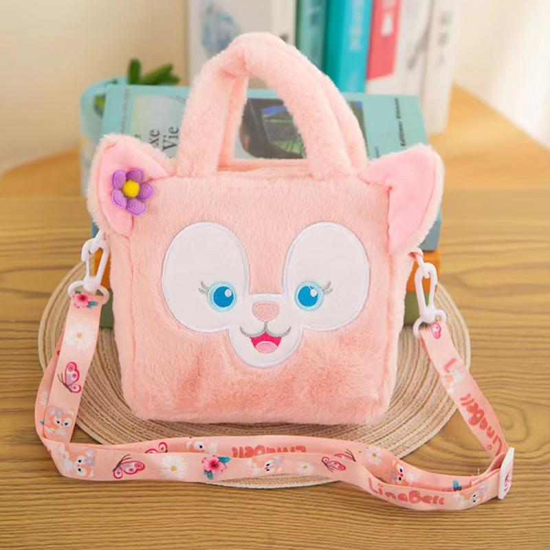 Kawaii Çizgi Film Anime Bebek Peluş Çanta Kadın Kızlar İçin Sevimli Kozmetik Çantası Tatlı Çok Yönlü Seyahat Saklama Çantası Hediyeler