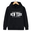 New York Jungen und Mädchen Hoodies Herbst/Winter Hoodies Langarm Klassische Lässige Minimalistische Jacken Kinder Buchstaben Hoodies