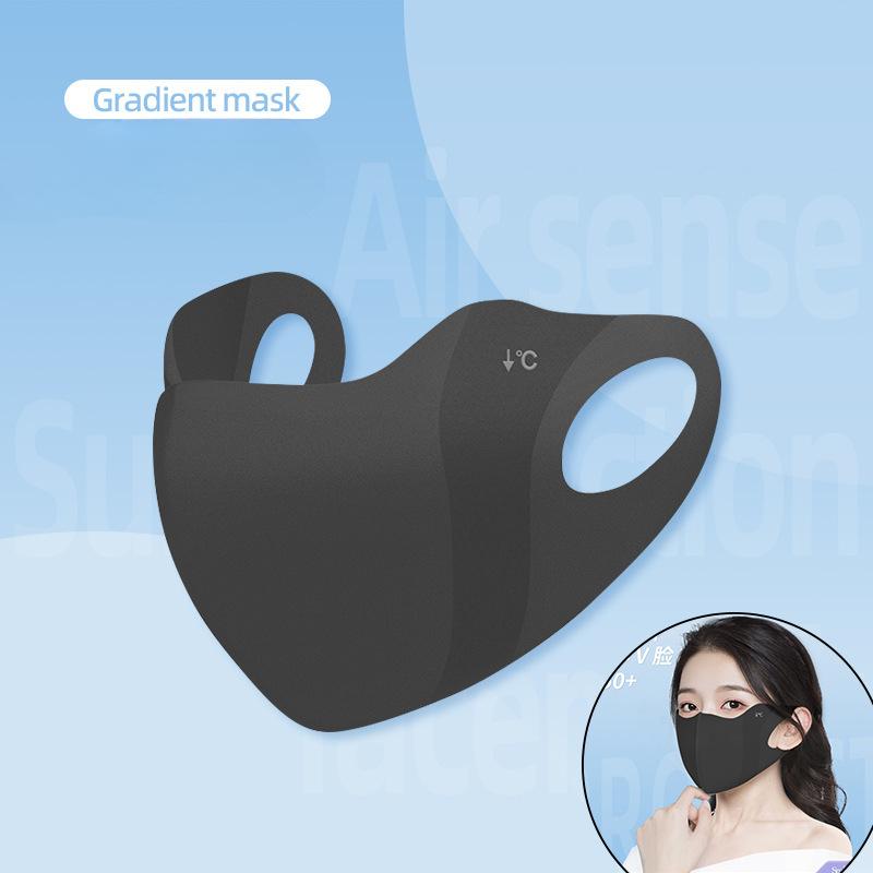 Sunscreen Mask, Female, Outdoor In Summer, Breathable Ice Silk, Eye Protection, Facial Contouring, Gradient Sunscreen Mask