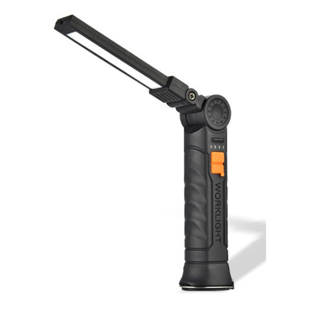 360 Degree Rotating Handheld Flashlight Multi-function LED Work Light with Magnetic Bottom