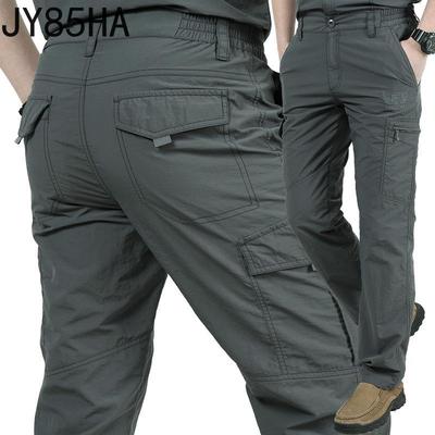Sommer Outdoor Dünnschliff Schnelltrocknende Hose Männliche Lose Große Größe Multi-Pocket-Overalls